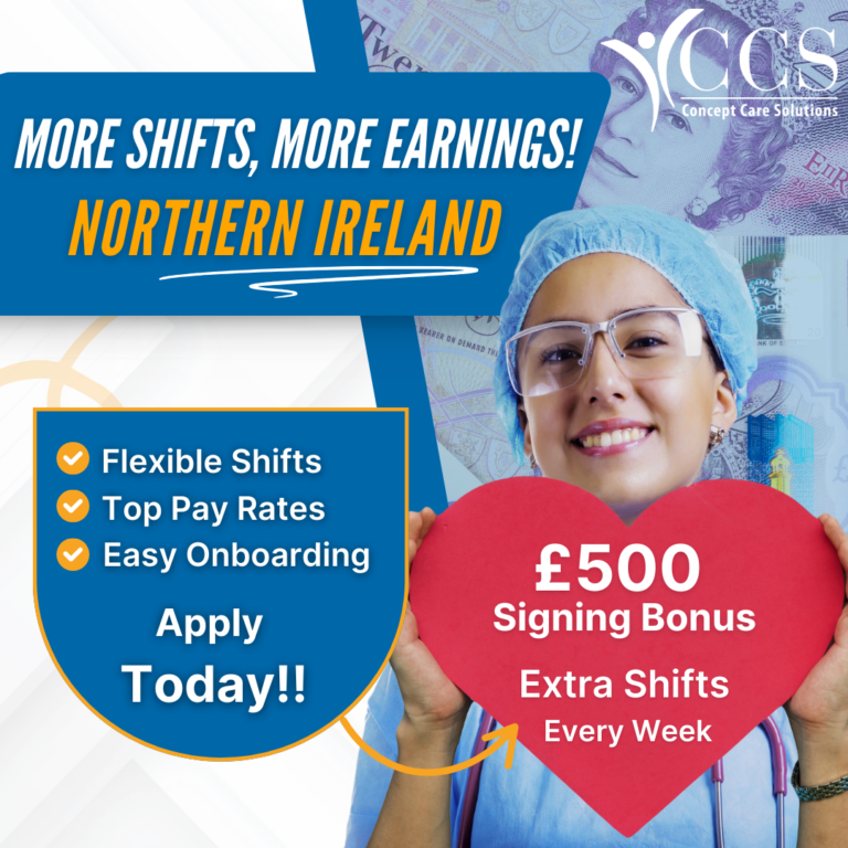 Concept Care Recruitment £500 Sign up Bonus in Northern Ireland